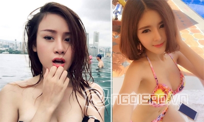 Hot girl và hot boy Việt 22/9: Bà Tưng, Lilly Luta gợi cảm ở hồ bơi