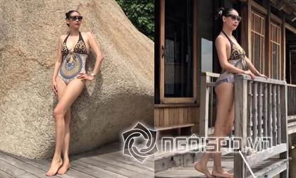 Hoa hậu Hà Kiều Anh khoe dáng nóng bỏng trong kỳ nghỉ với chồng đại gia