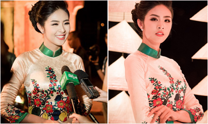 Hoa hậu Ngọc Hân duyên dáng, nổi bật tại Festival Áo dài Hà Nội