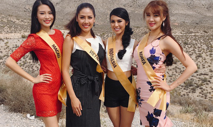 Nguyễn Thị Loan nổi bật giữa dàn mỹ nhân Hoa hậu Hòa Bình Quốc tế 