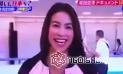 Hoa hậu Phạm Hương rạng rỡ trên chương trình truyền hình ăn khách Nhật Bản