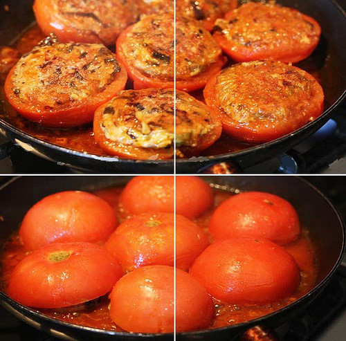 Hướng dẫn cách làm món cà chua nhồi thịt mới lạ cho bữa ăn chiều