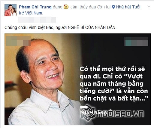 Sao Việt bàng hoàng, xót xa trước tin NSƯT Phạm Bằng qua đời 