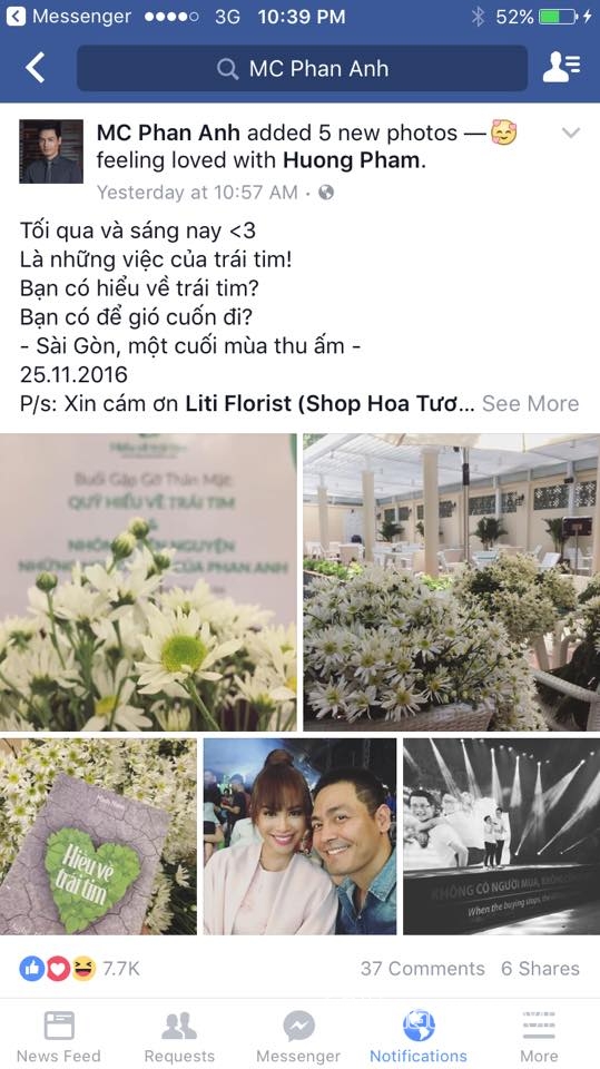 MC Phan Anh khóa Facebook 2