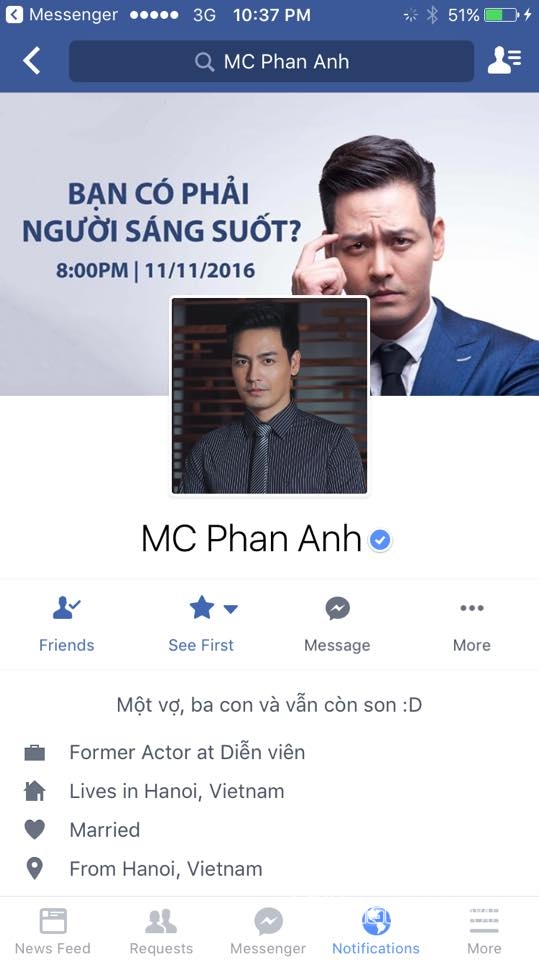 MC Phan Anh khóa Facebook 3