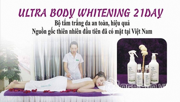 Á hậu Thanh Hải, Á hậu Trần Thị Thanh Hải, Thanh Hải Spa, sản phẩm tắm trắng Ultra Body Whitening 21Days