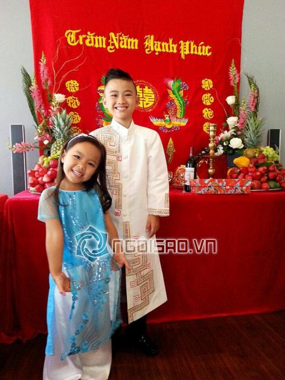Đám cưới Kim Hiền: con trai Kim Hiền và con gái Việt Hương