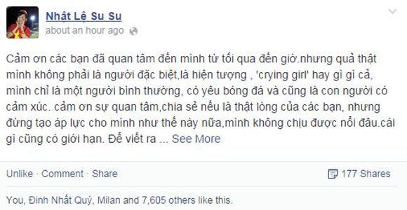 Tâm thư xúc động của fan nữ khóc vì U19 Việt Nam