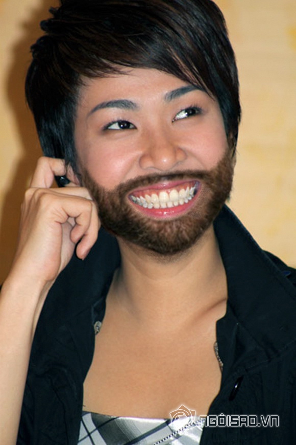 Sao photoshop (P10): Mỹ nhân Việt để râu quai nón 'chất lừ' đâu kém đàn ông
