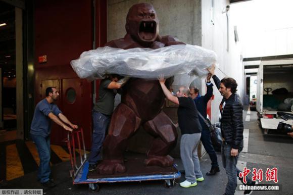 Chú King Kong khổng lồ cao 4m làm từ chocolate