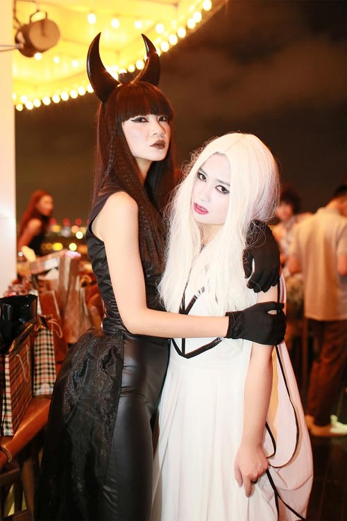 Sao Việt với tạo hình 'khủng khiếp' mừng Halloween