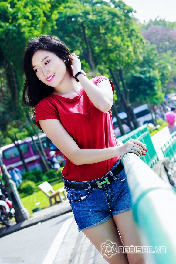 Ngắm vẻ đẹp ngọt ngào của tân Á hậu 1 HHVN 2014