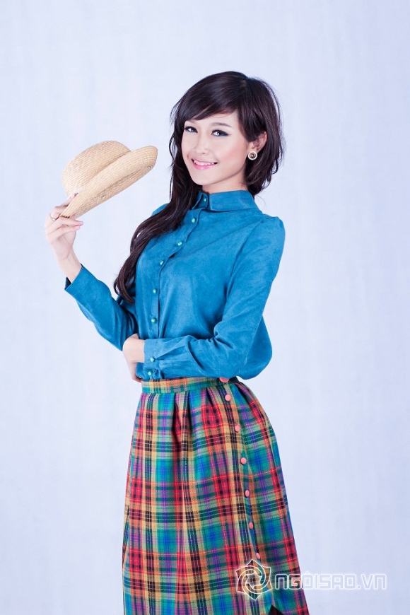 Ngắm vẻ đẹp ngọt ngào của tân Á hậu 1 HHVN 2014