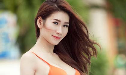 Người mẫu Quỳnh Thi khoe ngọc thể trắng ngần với bikini