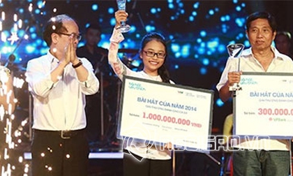 Phương Mỹ Chi chiến thắng vô đối, ẵm 1 tỷ đồng trong Bài hát yêu thích của năm 2014