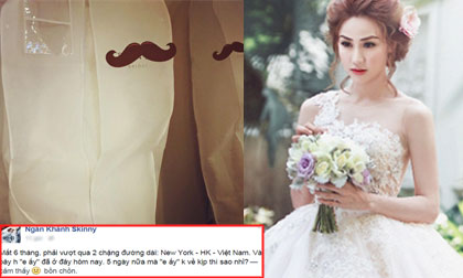 Ngân Khánh mất nửa năm để đặt váy cưới ở nước ngoài