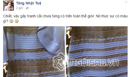 Sao Việt cũng nhiệt tình tham gia tranh cãi về 'chiếc váy kì quái'