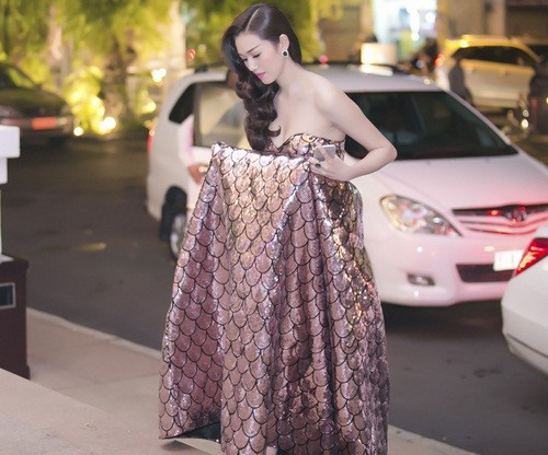 Người đẹp Việt chật vật với váy áo cồng kềnh - 6