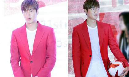 Lee Min Ho 'điệu đà' với áo vest đỏ trên sân khấu