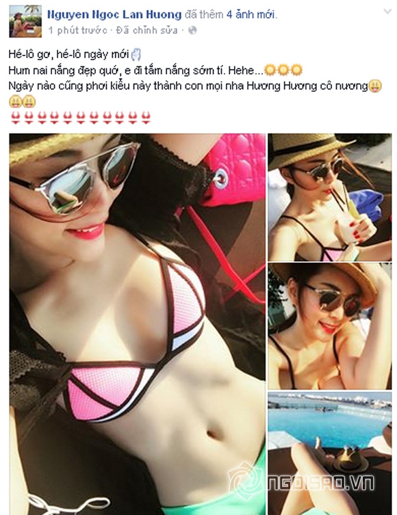 siêu mẫu Lan Hương quyến rũ với bikini 0