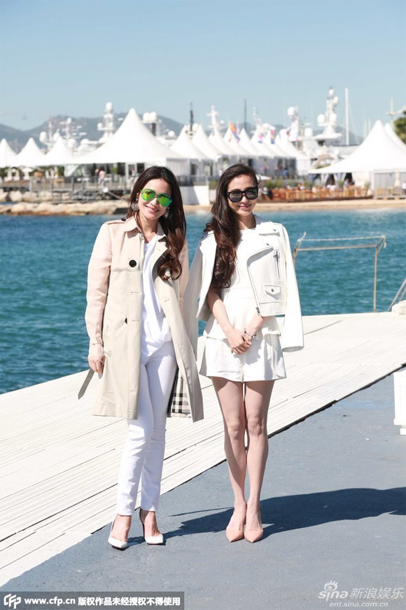Angela Baby và Thư Kỳ đẹp rạng ngời tại Cannes 68 0