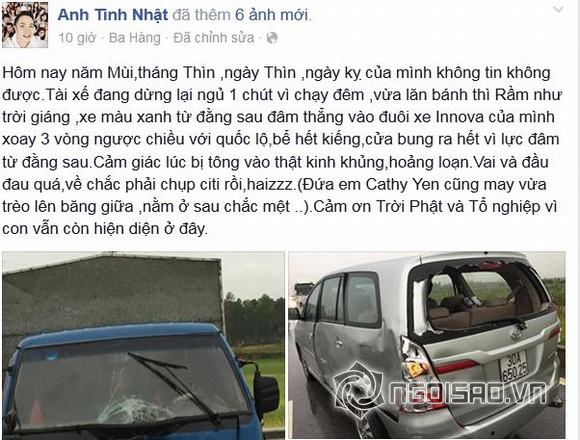 Nhật Tinh Anh gặp tai nạn 9