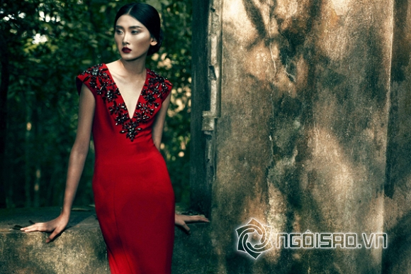 siêu mẫu Kim Nhung với thiết kế của Đỗ mạnh Cường 3