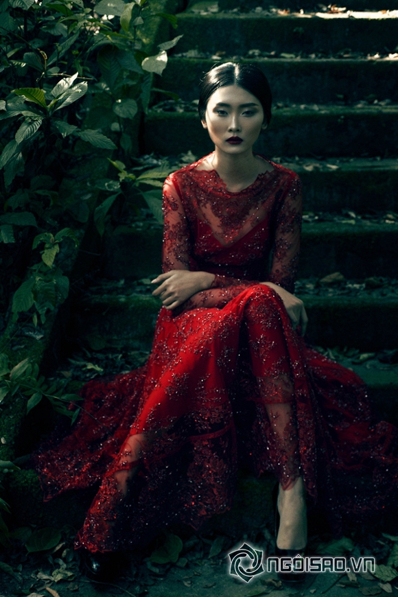 siêu mẫu Kim Nhung với thiết kế của Đỗ mạnh Cường 5