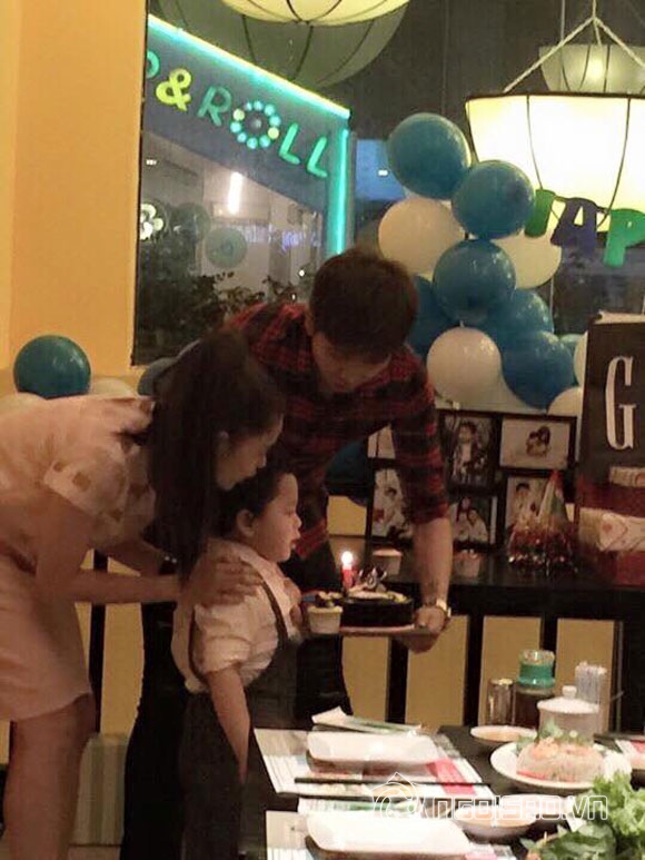 Vợ chồng Trương Quỳnh Anh tổ chức sinh nhật cho con trai 9