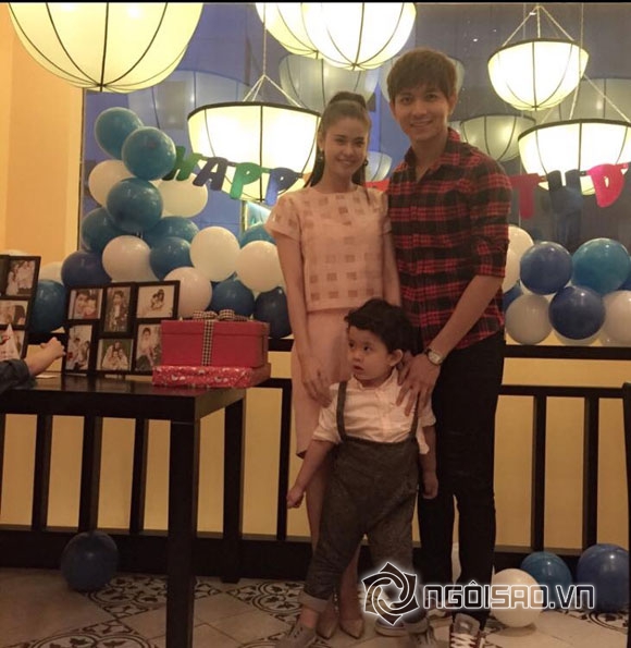 Vợ chồng Trương Quỳnh Anh tổ chức sinh nhật cho con trai 3