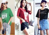Lên đồ đi chơi cuối tuần cùng áo phông cực xinh Lên đồ đi chơi cuối tuần cùng áo phông cực xinh