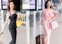 'Nàng dâu đanh đá' Thuý Ngân khoe vóc dáng gợi cảm ở sân bay 'Nàng dâu đanh đá' Thuý Ngân khoe vóc dáng gợi cảm ở sân bay