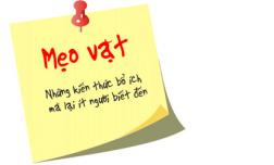 MẸO HAY MỖI NGÀY