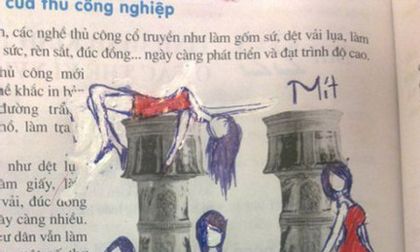 Thú vẽ bậy SGK của teen Việt