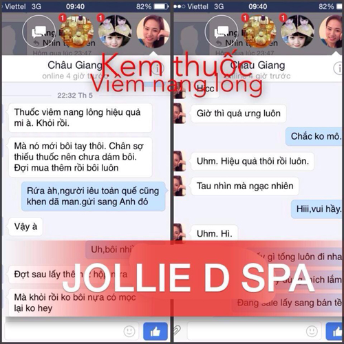Spa Jollie D, viêm nang lông, Điều trị viêm nang lông, Thẩm mỹ viện điều trị viêm nang lông