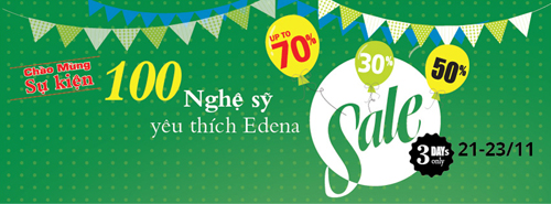 Edena Crazy Sale, Chăn ga Edena, Edena khuyến mại