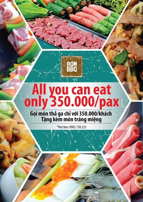 Rơm BBQ, Rơm BBQ khuyến mại, Gọi món thả ga