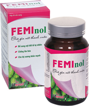 Rối loạn nội tiết tố nữ, hormone sinh dục nữ estrogen, Feminol, Cân bằng nội tiết tố