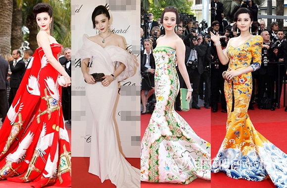 Bật cười vì loạt váy nhái Phạm Băng Băng ở Trung Quốc