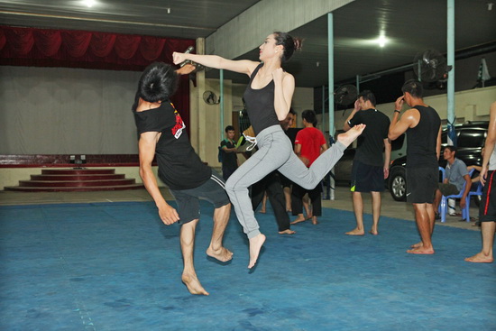 Cao Mỹ Kim, Cao Mỹ Kim tập võ, Sao Việt