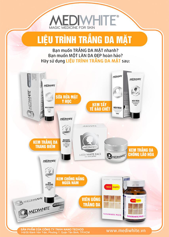 Trắng da trong 20 ngày, Trắng da, Medi White