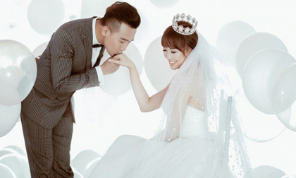 Thêm ảnh cưới của Trấn Thành và Hari Won được chụp trong studio