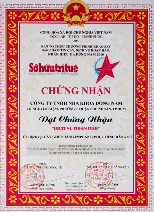 Nha Khoa Đông Nam, cấy ghép răng Impalnt, Chăm sóc răng