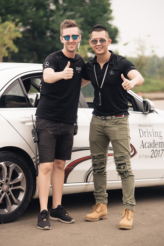 Mercedes-Benz, MBDA 2017, Tùng Leo, Nguyễn Hải Quân, JVevermind, Học viện Lái xe an toàn Mercedes-benz 2017