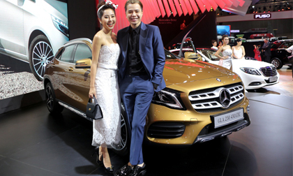 Vietnam Motor Show 2018, Mercedes-Benz, Hoa hậu H’Hen Niê