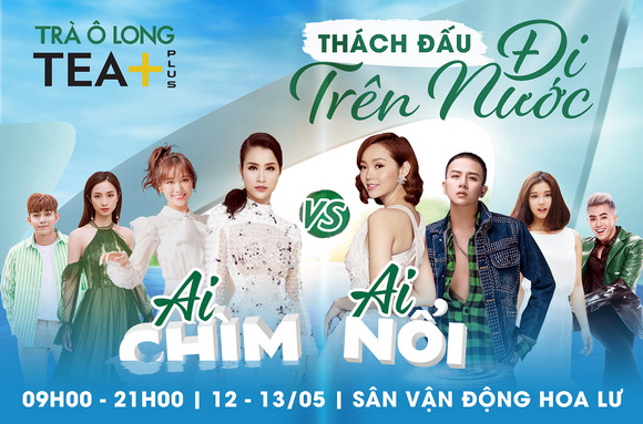 thách đấu đi trên nước của sao Việt, Tea+ đi trên nước