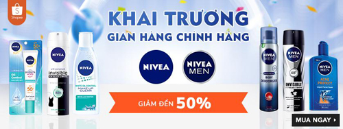 Gian hàng chính hãng của NIVEA trên Shopee, Mỹ phẩm NIVEA
