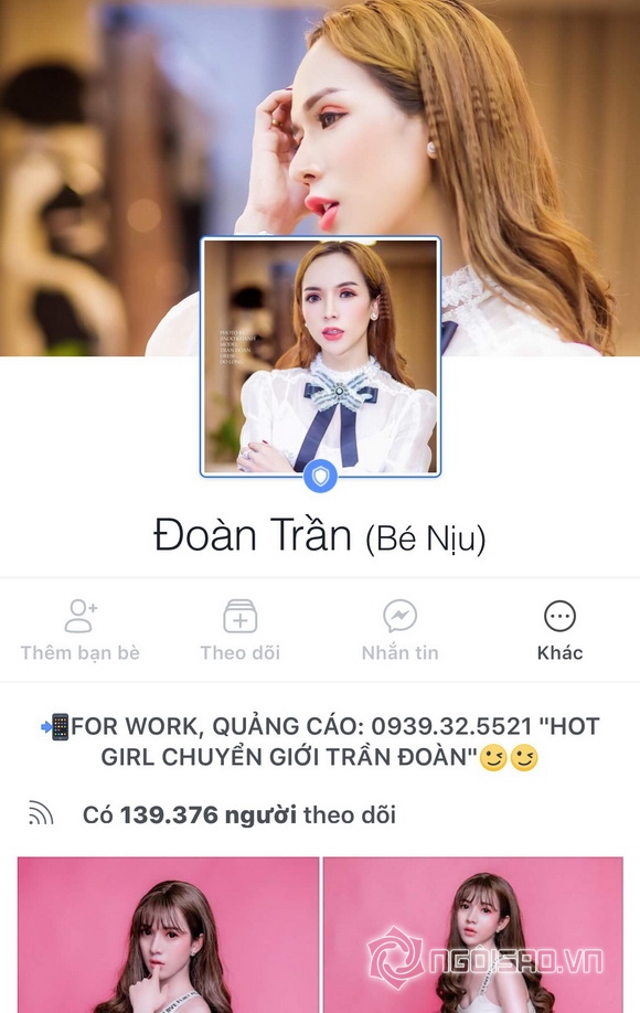 Mỹ nhân chuyển giới,đoàn trần,sao việt