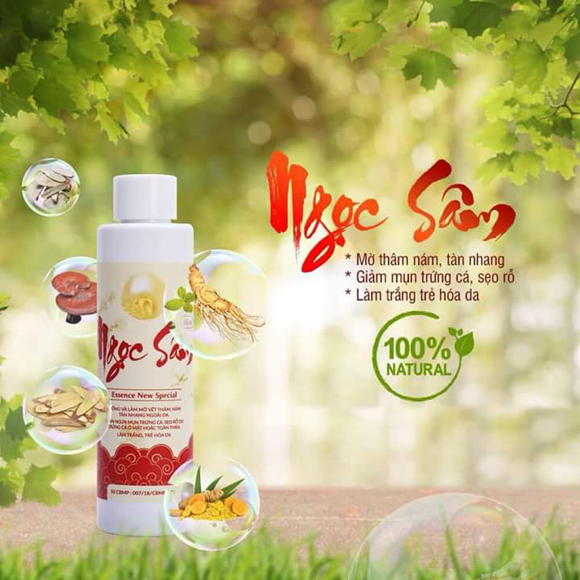 Ngọc Sâm, Điều trị mụn, trị mụn hiệu quả, mỹ phẩm đông y trị mụn