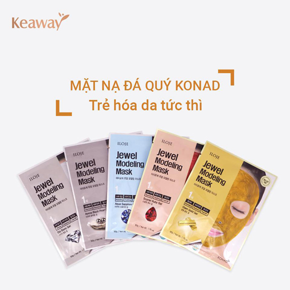 Mặt nạ ủ trắng đá quý Konad, chăm sóc da, Mặt nạ dưỡng da
